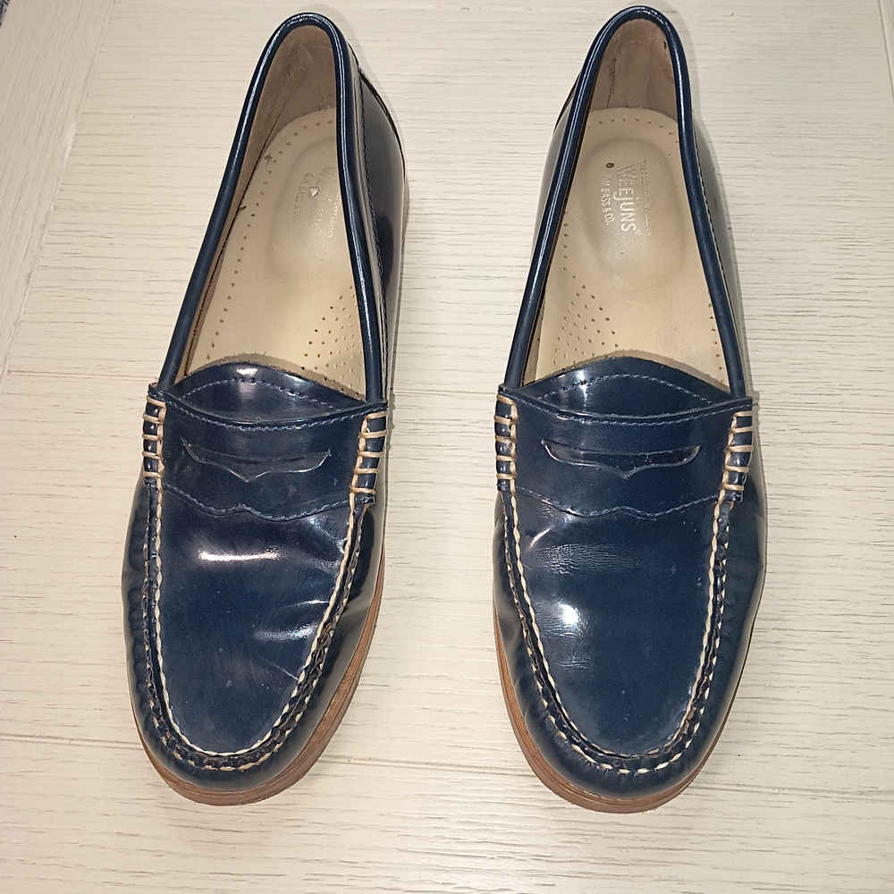 Elegant Navy Blue Women's Loafers